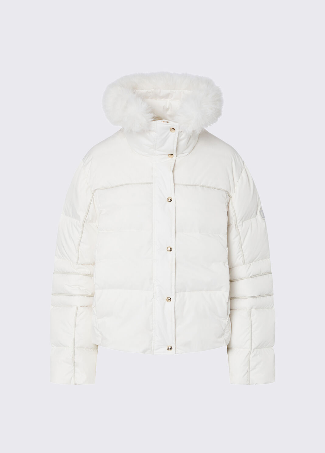 Puffer jacket with collar teddy white Liu Jo - large image number 6