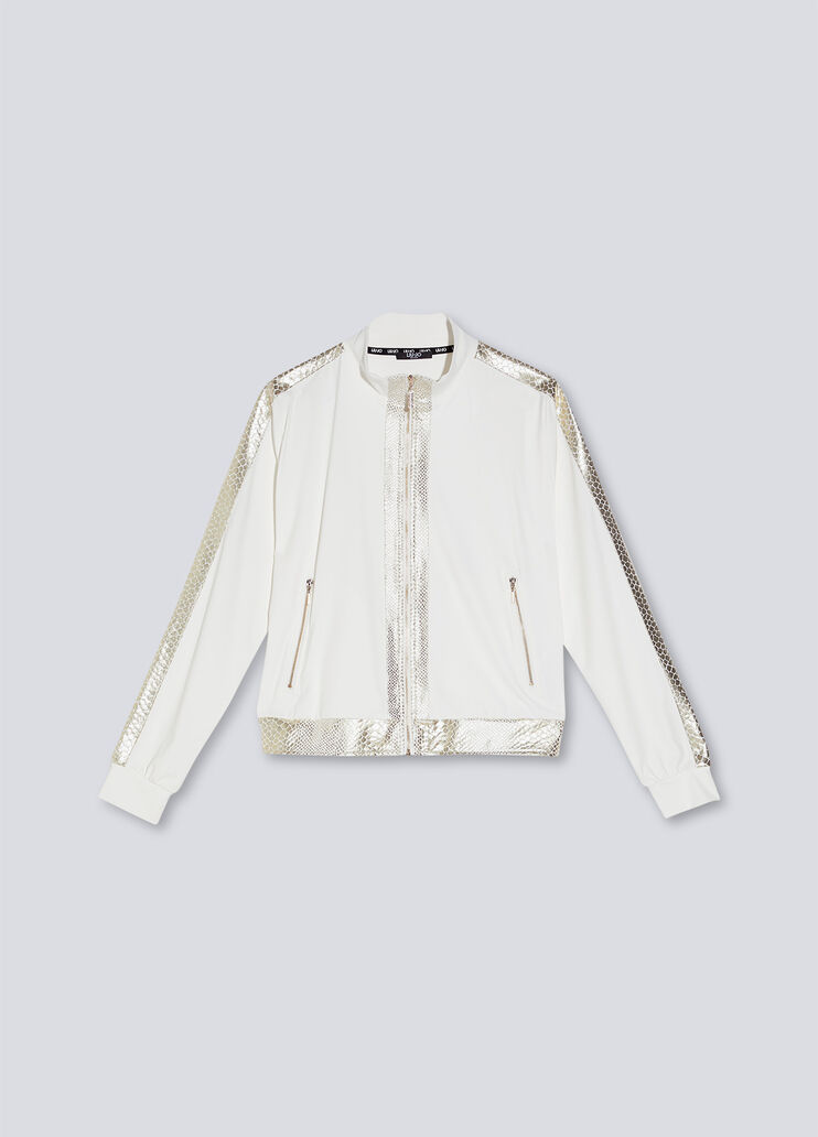 Cardigan zippé blanc Liu Jo - large image number 4 Cardigan zippé blanc Liu Jo - large image number 4