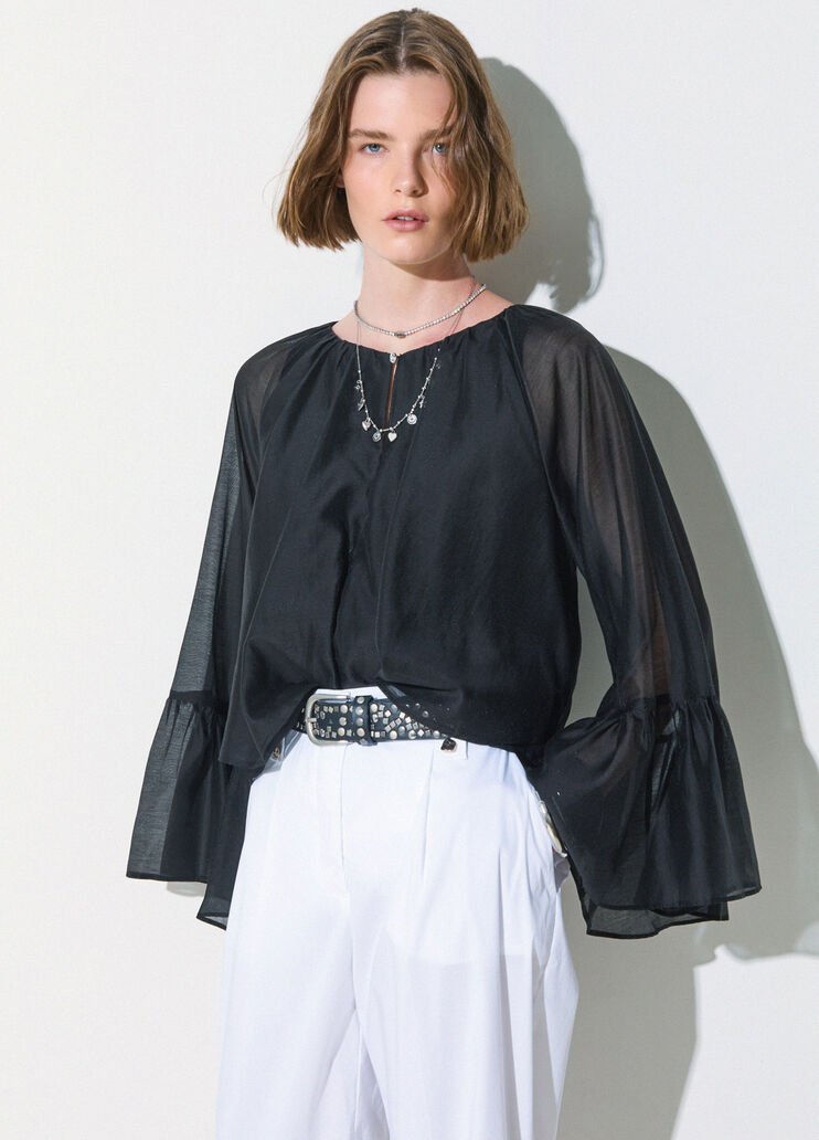 Muslin blouse black Liu Jo - medium
