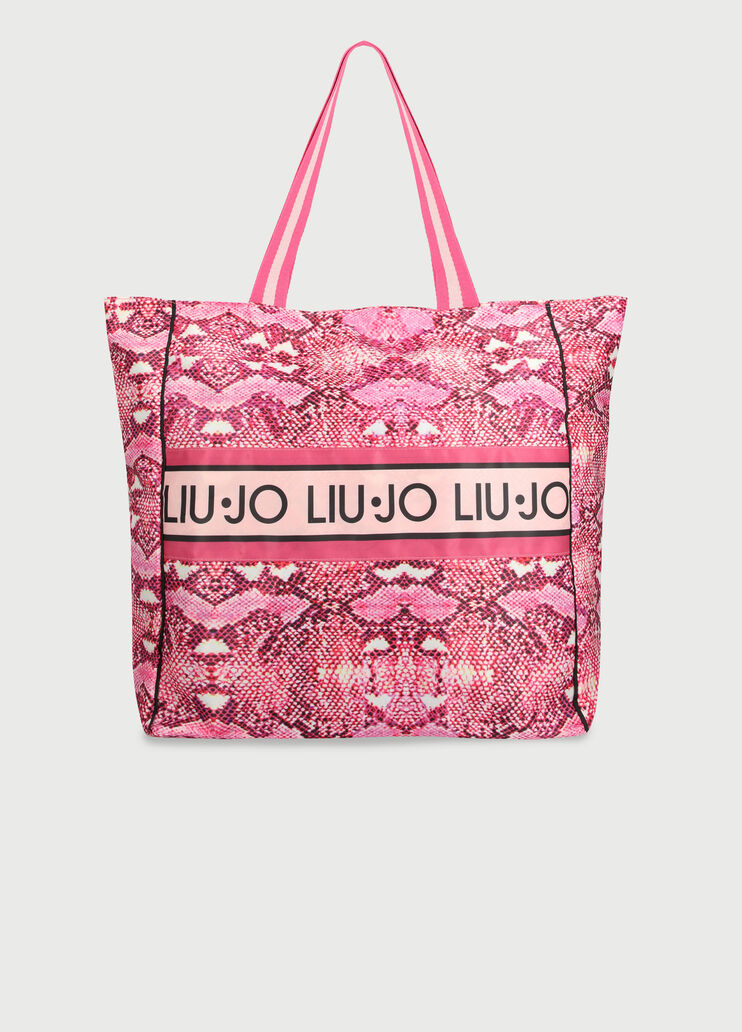 Пляжная сумка с принтом Тёмно-розовый Liu Jo - large image number 0