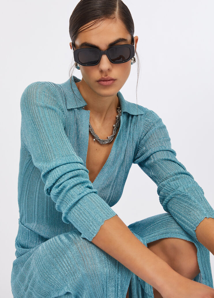 Pull en Lurex® vert d'eau Liu Jo - large image number 4