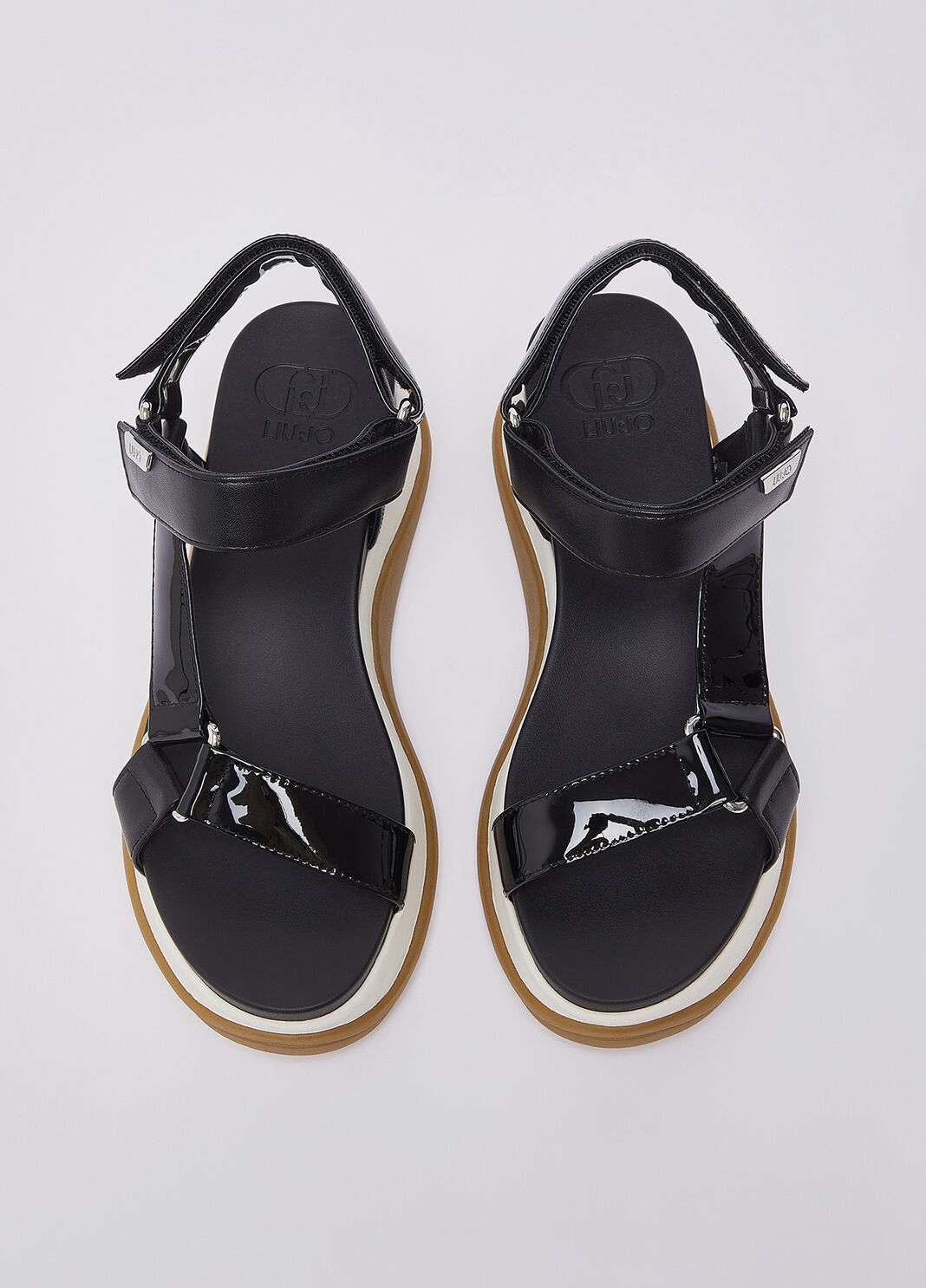 Patent leather sandals black Liu Jo - large image number 3