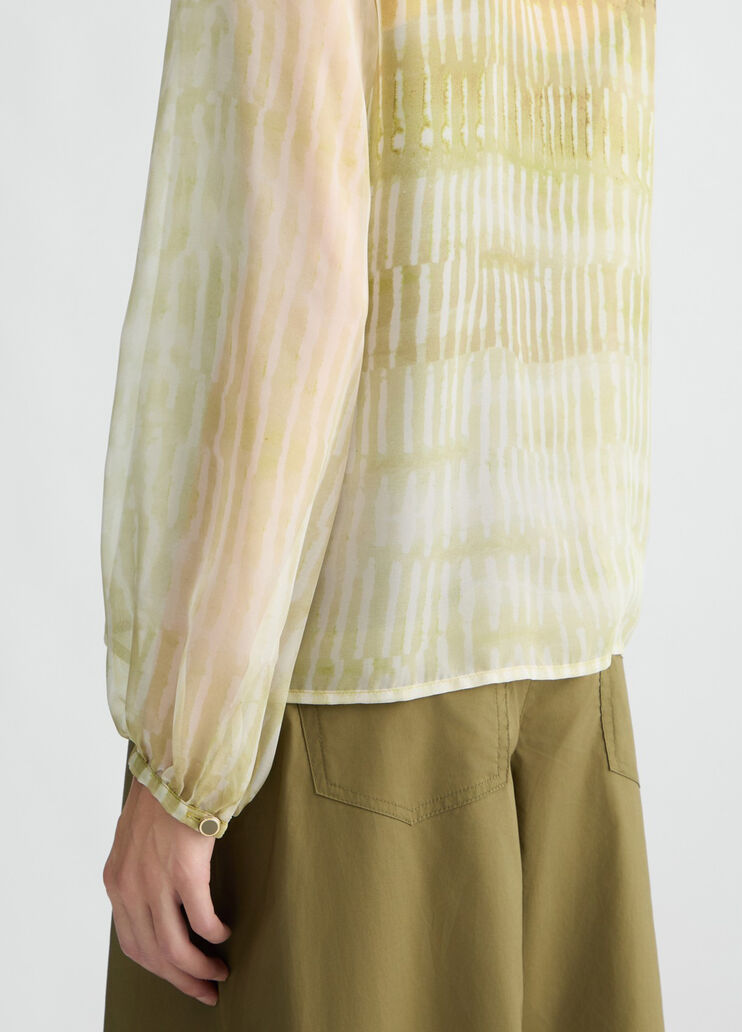 Printed chiffon blouse green Liu Jo - large image number 3 Printed chiffon blouse green Liu Jo - large image number 3