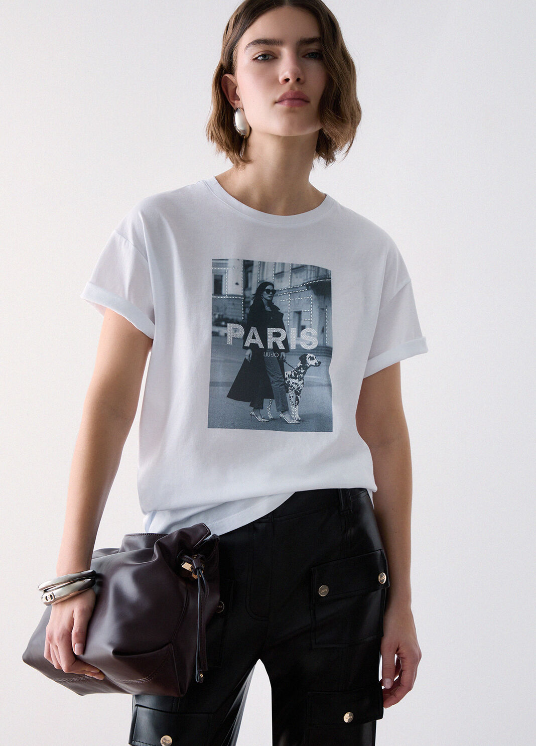 Printed Jersey T-shirt white Liu Jo - large image number 2