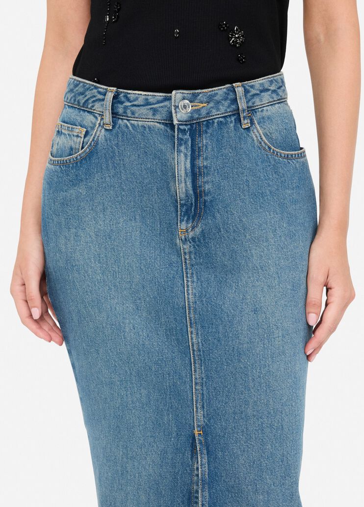 Mermaid-Rock aus Denim Helles Denimblau Liu Jo - large image number 2