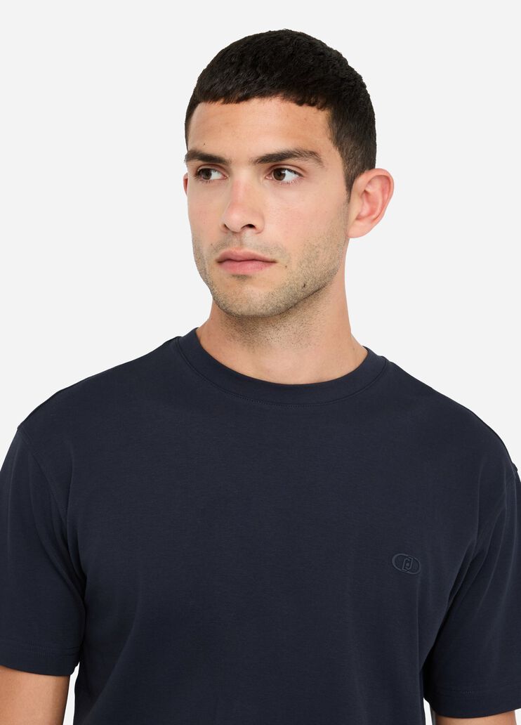 T-shirt en coton bleu foncé Liu Jo - large image number 2 T-shirt en coton bleu foncé Liu Jo - large image number 2