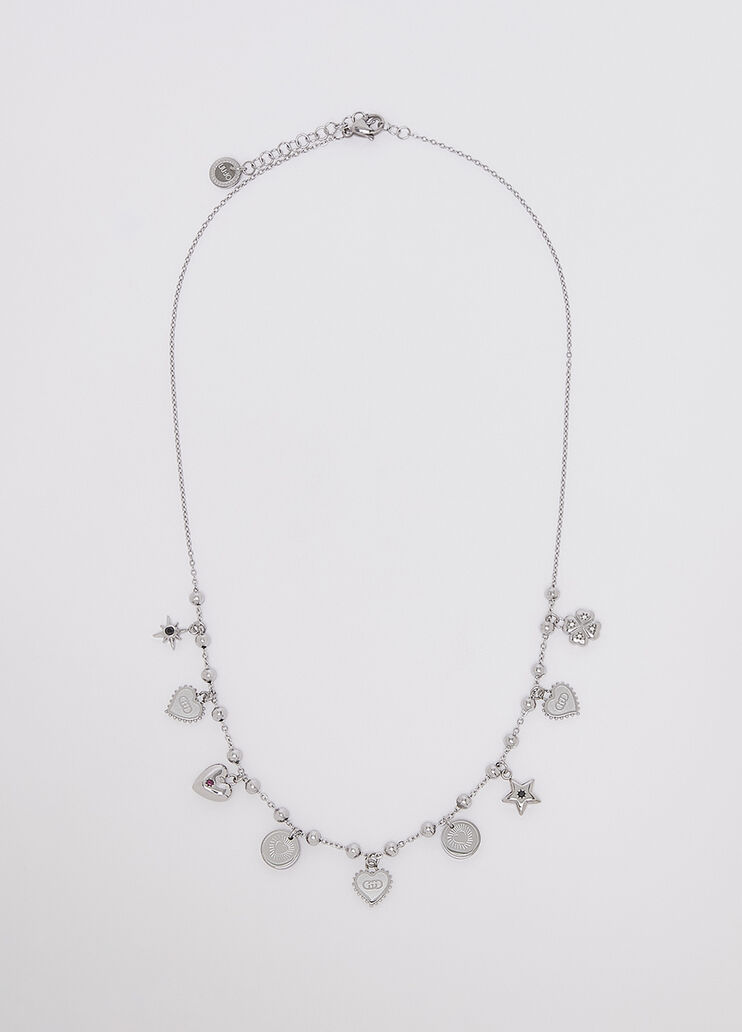 Collana con charms color argento Liu Jo - medium