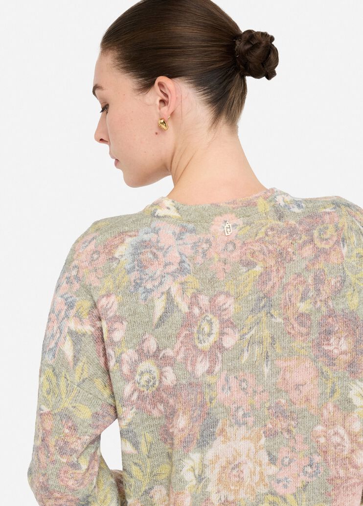 Wool and alpaca sweater sanderson print Liu Jo - large image number 4 Wool and alpaca sweater sanderson print Liu Jo - large image number 4