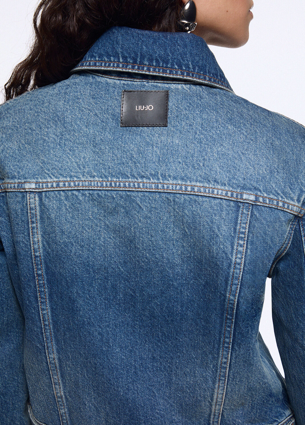 Denim Jacket with Zip blue denim Liu Jo - large image number 3