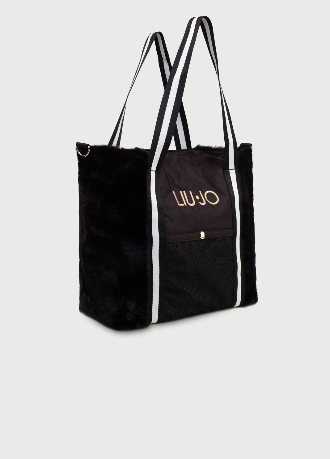 Shopping bag with logo Black Liu Jo - large image number 1