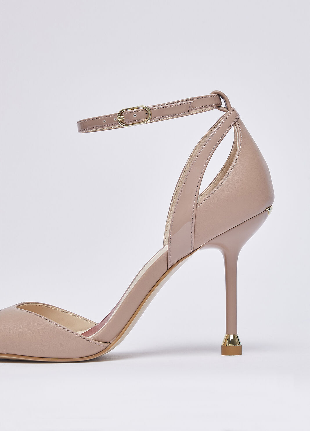 Sandals in nappa leather with heel nude Liu Jo - large image number 6