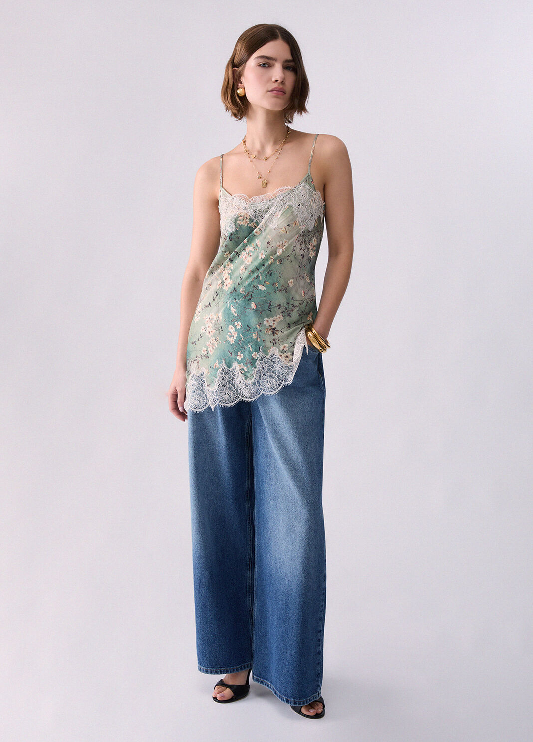 Flare-Jeans mit G&uuml;rtel denimblau Liu Jo - large image number 5