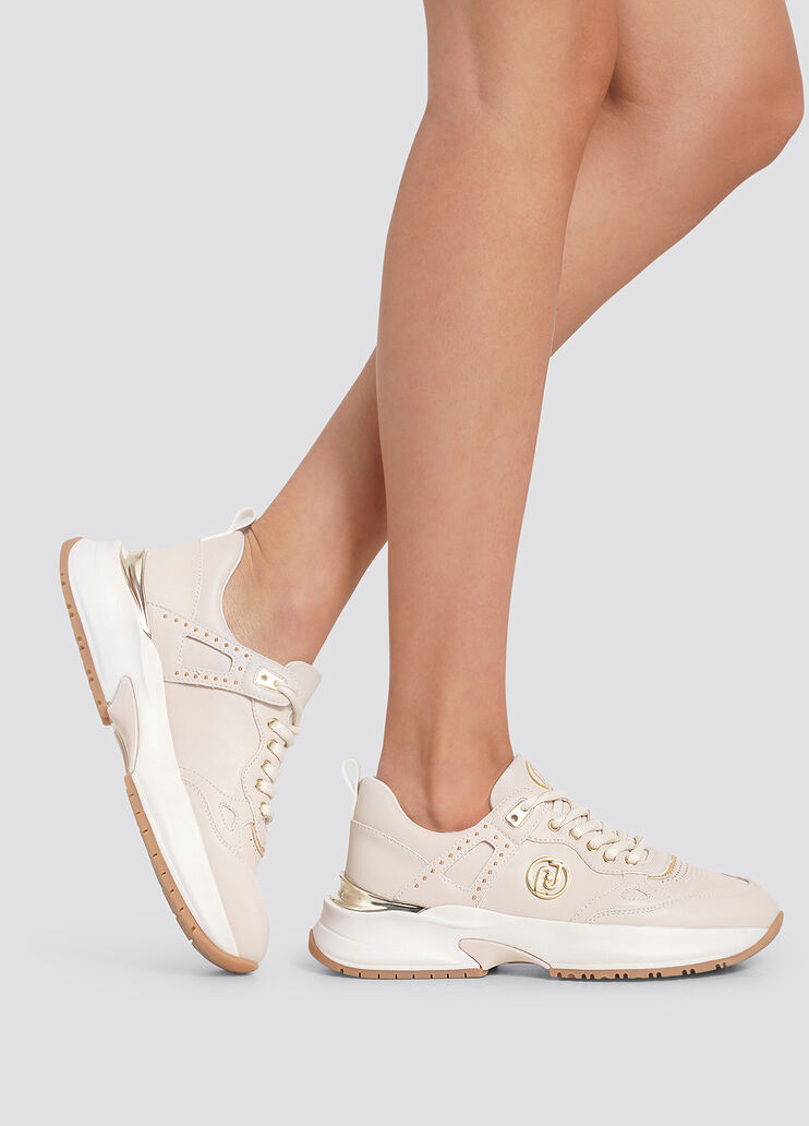 Eco-friendly sneakers milk/gold Liu Jo - large image number 3