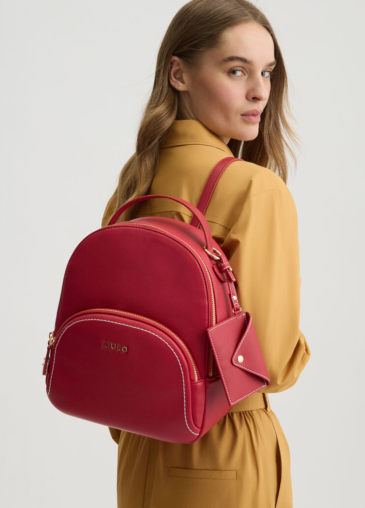 Tumbled backpack with clutch bag red Liu Jo - medium Tumbled backpack with clutch bag red Liu Jo - medium