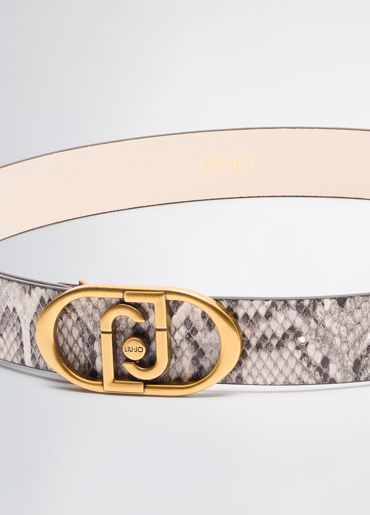 Python-print PU belt  lizard Liu Jo - medium Python-print PU belt  lizard Liu Jo - medium