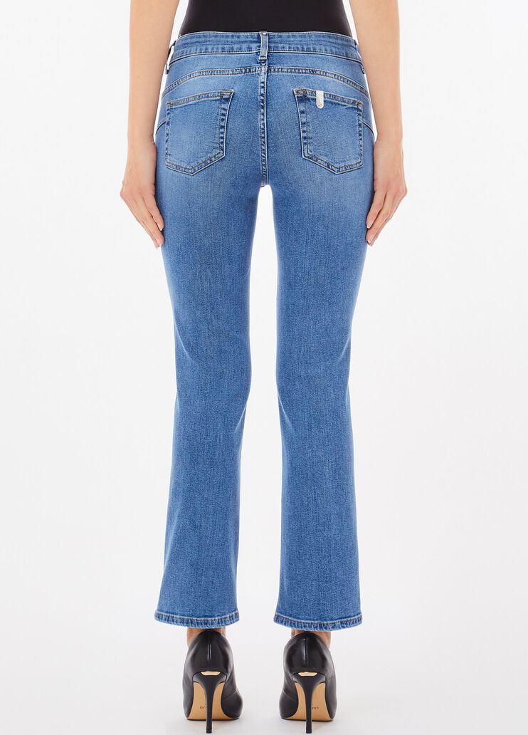 Vaqueros bootcut con strass denim azul claro Liu Jo - medium