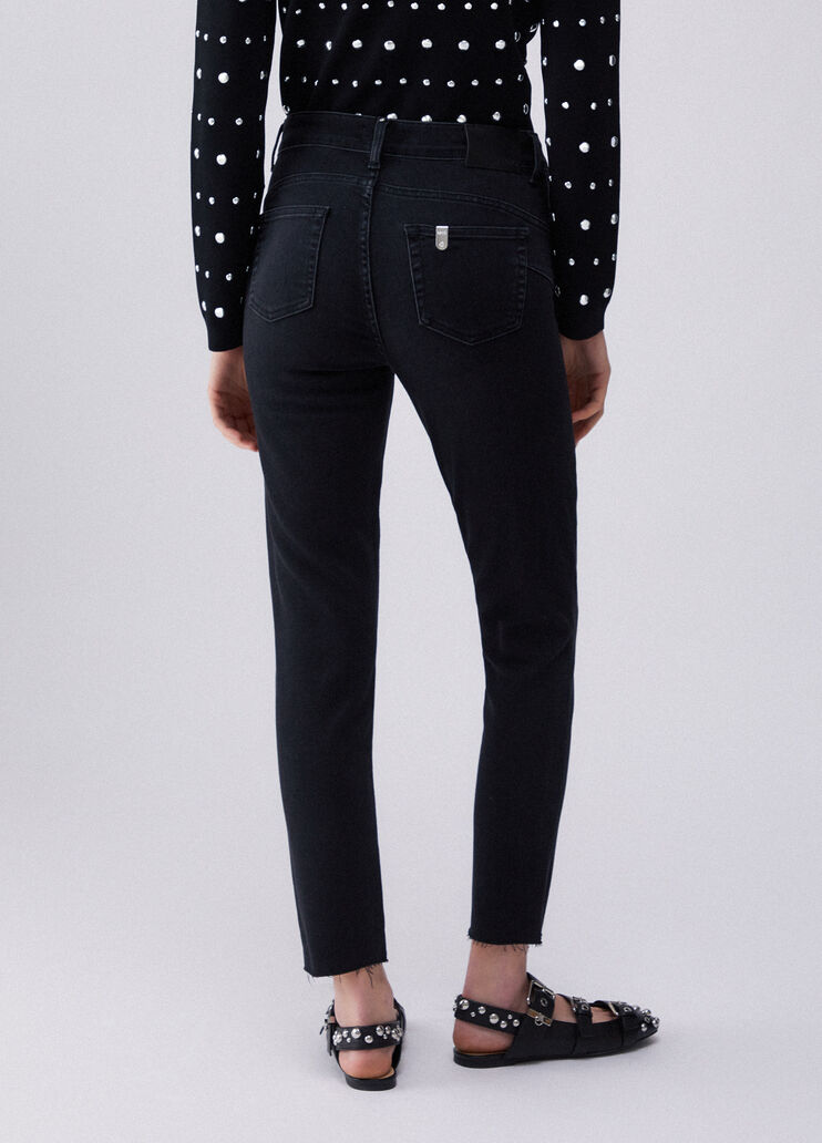 High-rise skinny jeans black denim Liu Jo - large image number 1