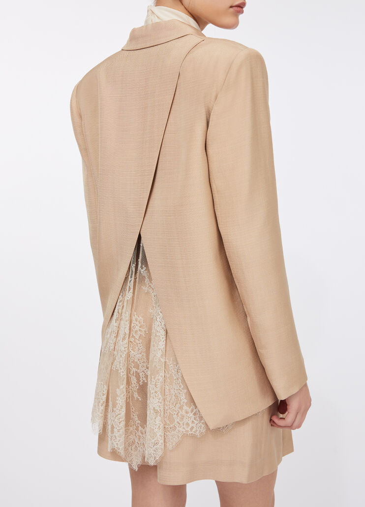 Blazer with lace detailing beige Liu Jo - large image number 4