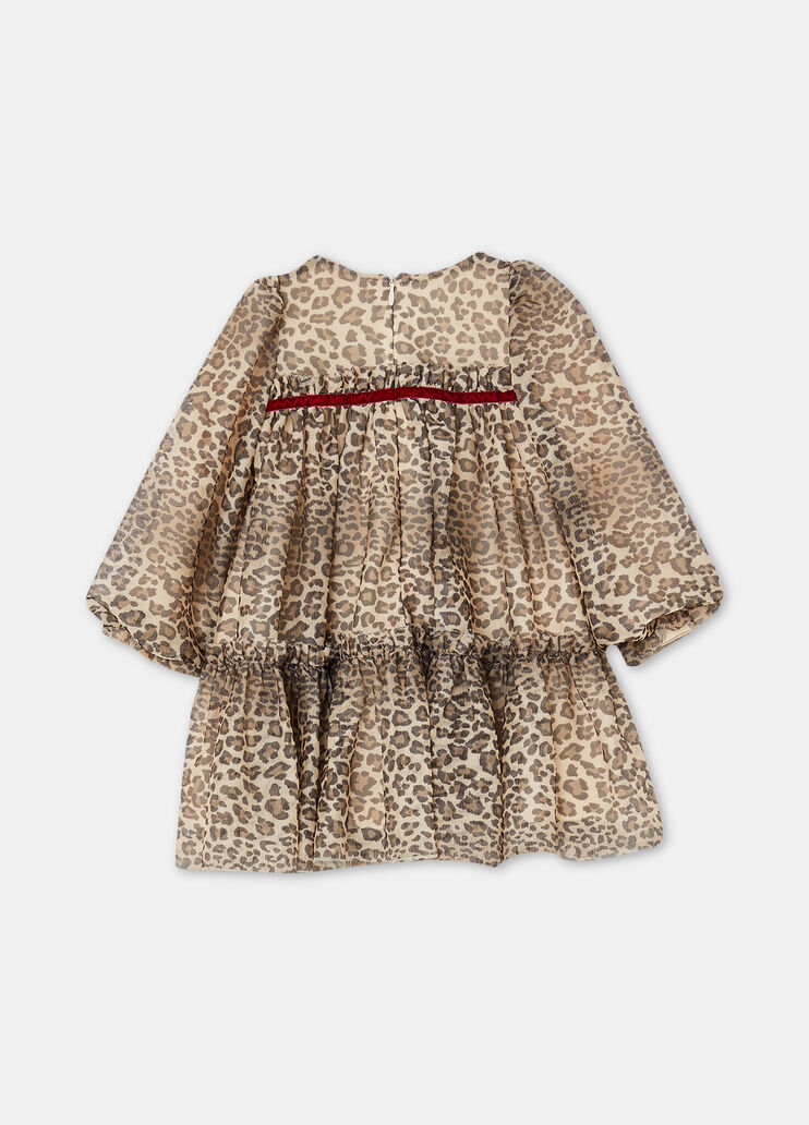 Robe en tulle animalier tacheté Liu Jo - large image number 3 Robe en tulle animalier tacheté Liu Jo - large image number 3