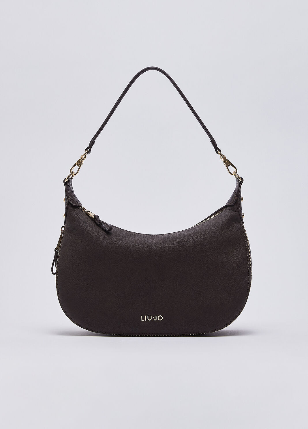 Sac hobo moyen marron fonc&eacute; Liu Jo - large image number 1