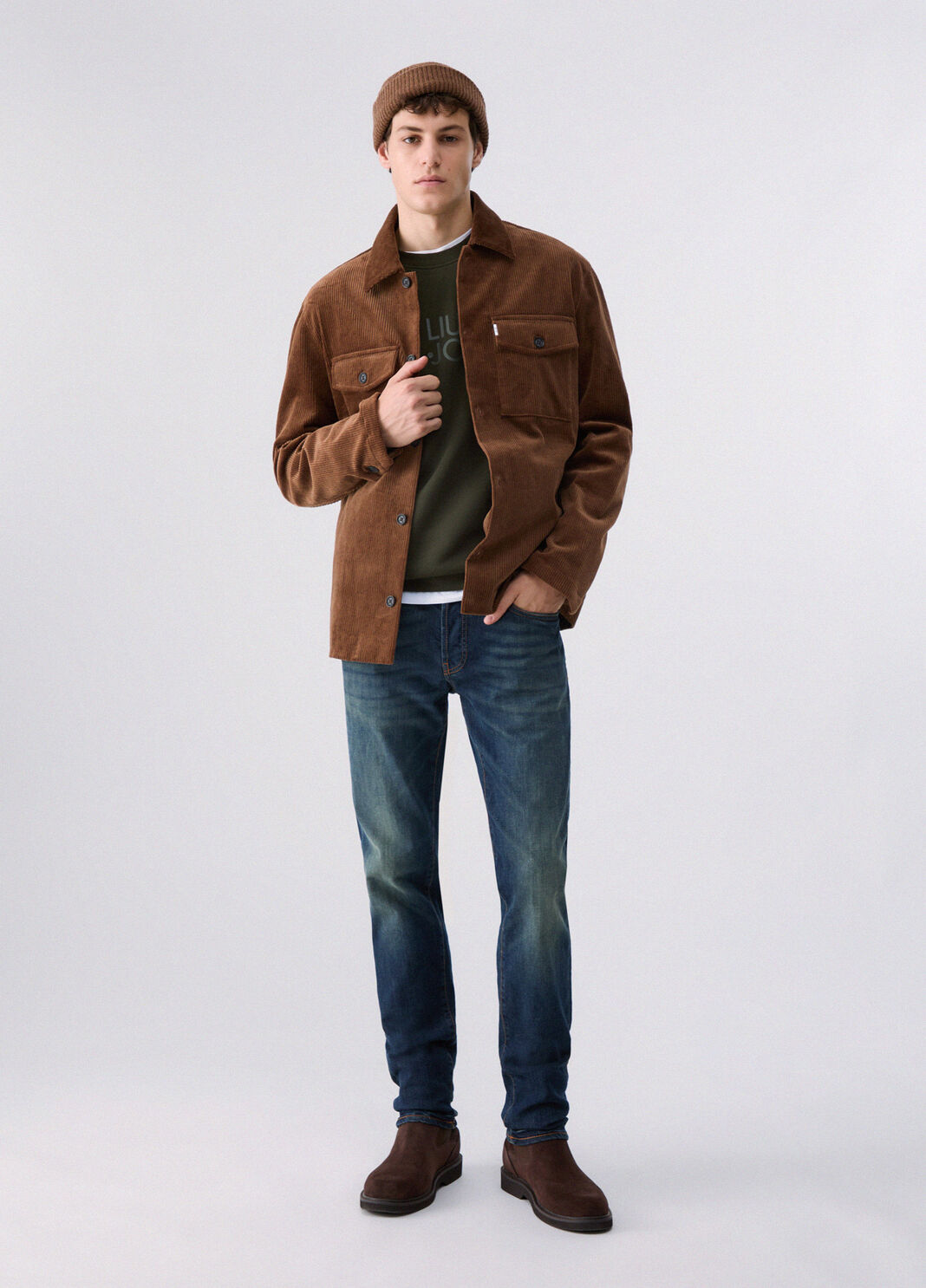 Corduroy Overshirt Jacket brown Liu Jo - large image number 5