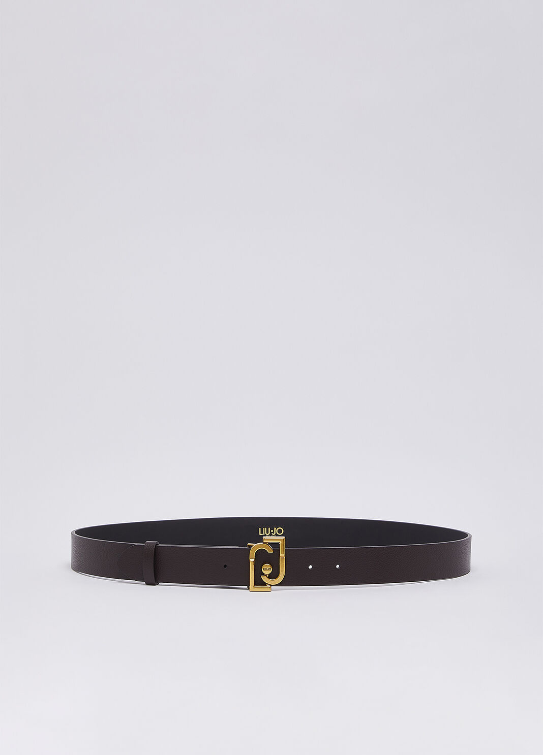 Belt with monogram logo dark brown Liu Jo - large image number 1