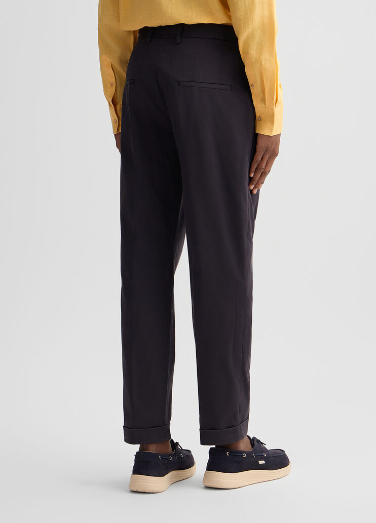 Men's trousers with darts dark blue Liu Jo - large image number 1 Men's trousers with darts dark blue Liu Jo - large image number 1