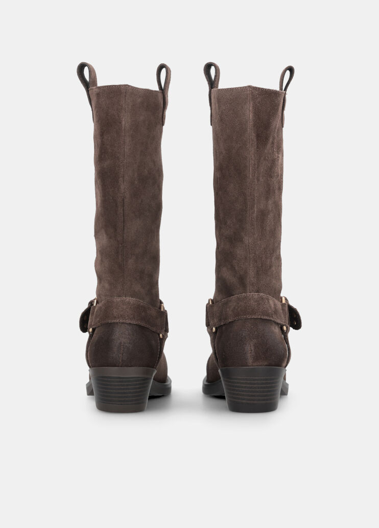 Suede Texan boots ebony Liu Jo - large image number 7  Suede Texan boots ebony Liu Jo - large image number 7