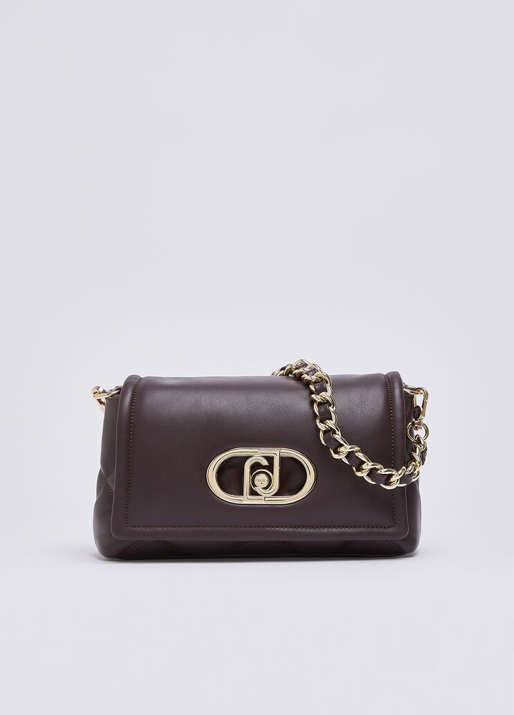 LaPuffy-Tasche mittelgro&szlig; mit gesteppt Aubergine Liu Jo - medium