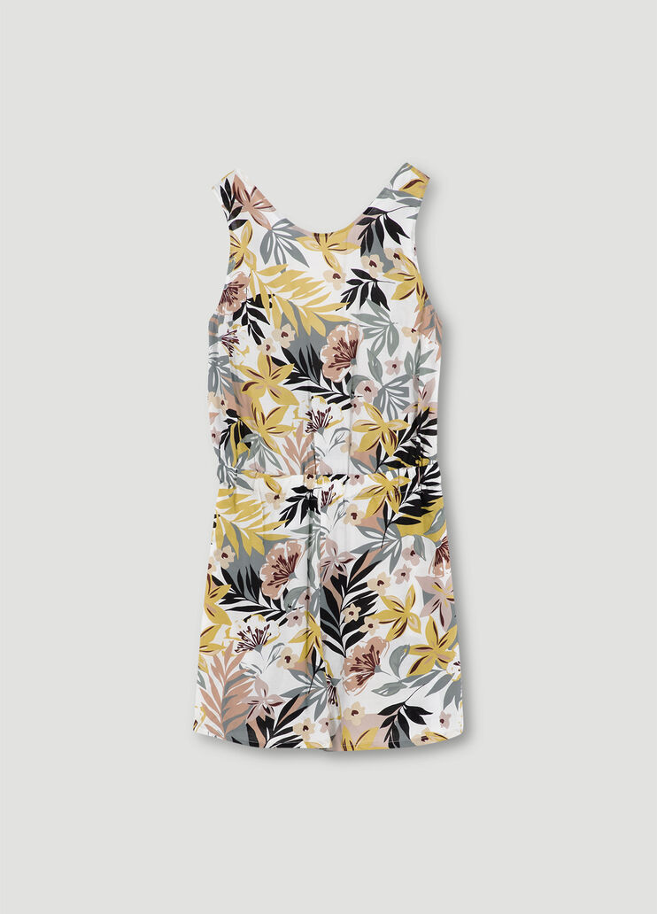 Short jumpsuit with print Tropical green Liu Jo - large image number 4