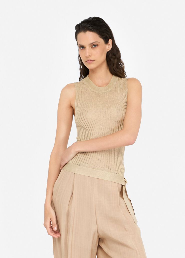 Lurex® knit top gold Liu Jo - medium Lurex® knit top gold Liu Jo - medium