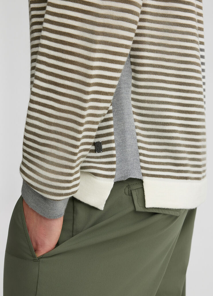 Striped wool sweater green Liu Jo - large image number 3 Striped wool sweater green Liu Jo - large image number 3