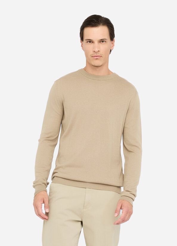 Cotton and silk jumper beige Liu Jo - medium
