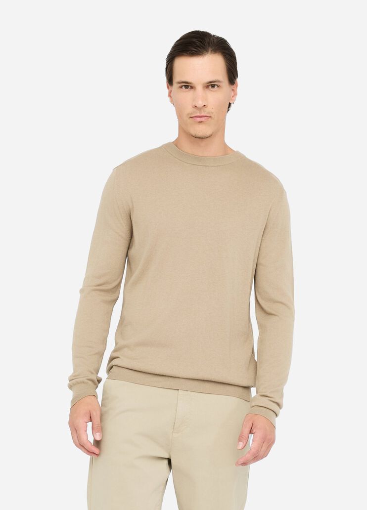 Pullover aus Baumwolle und Seide Beige Liu Jo - medium Pullover aus Baumwolle und Seide Beige Liu Jo - medium