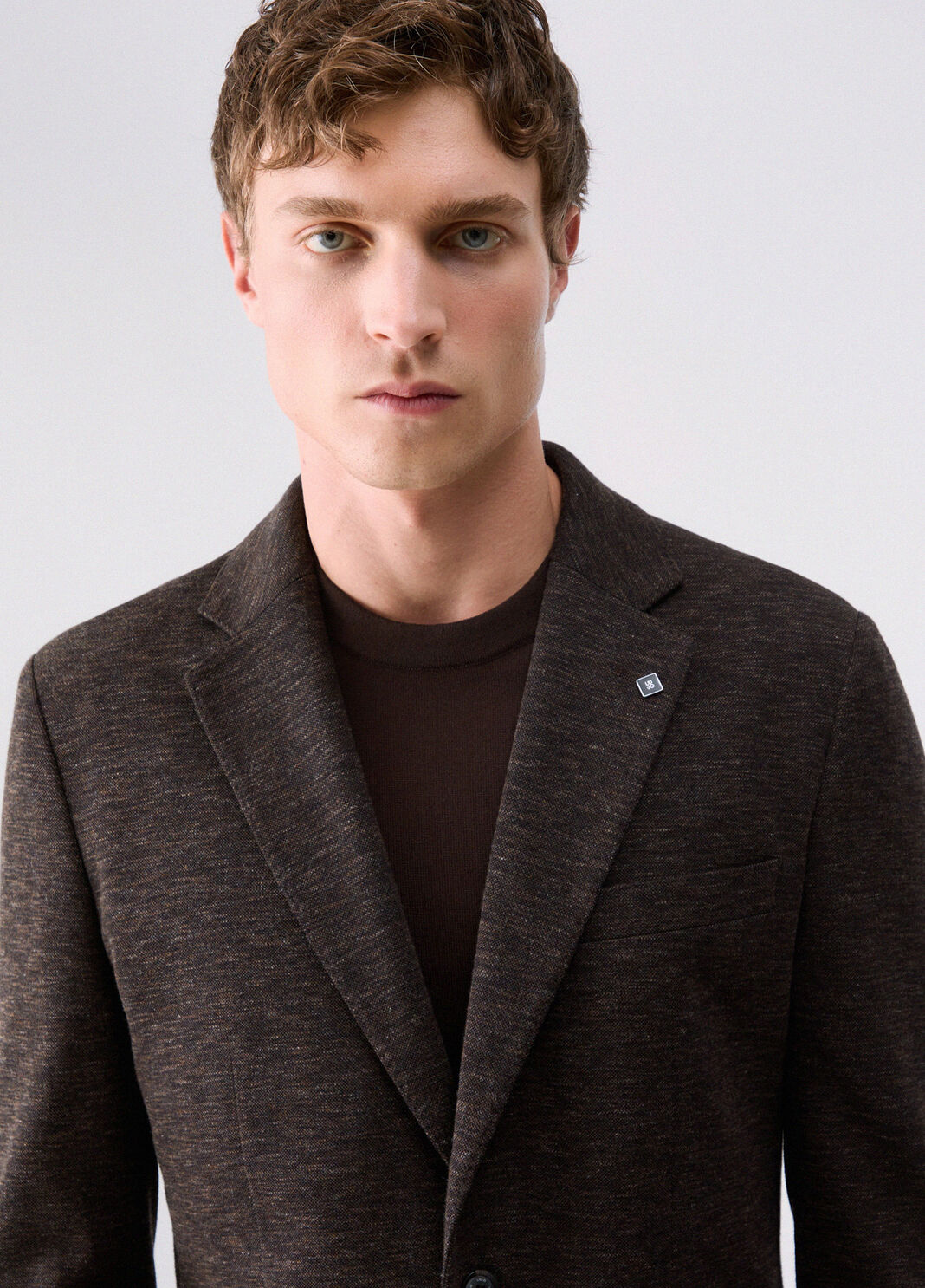 Jacket in piqu&eacute; jersey brown Liu Jo - large image number 4