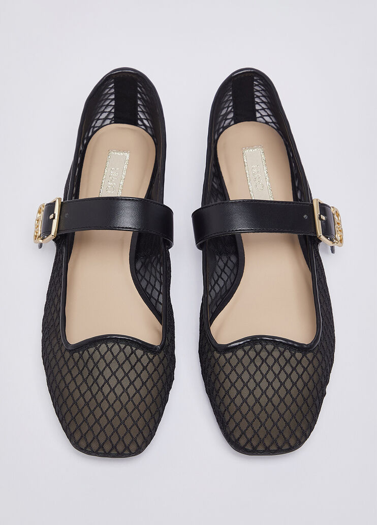 Ballerina aus Mesh Schwarz Liu Jo - medium