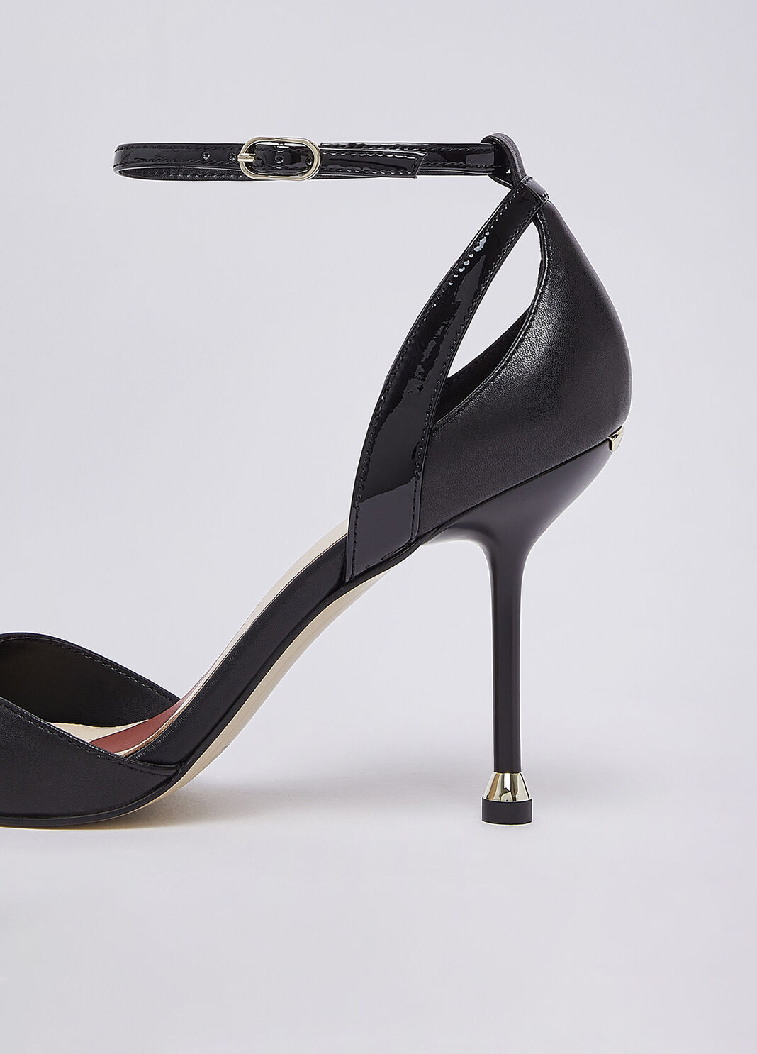 Sandals in nappa leather with heel black Liu Jo - large image number 5