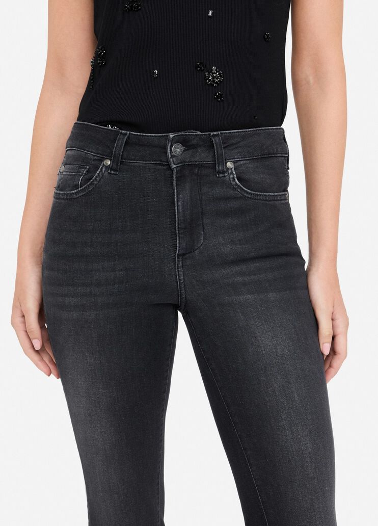 Liu Jo Better cropped bootcut jeans black denim Liu Jo - large image number 2 Liu Jo Better cropped bootcut jeans black denim Liu Jo - large image number 2