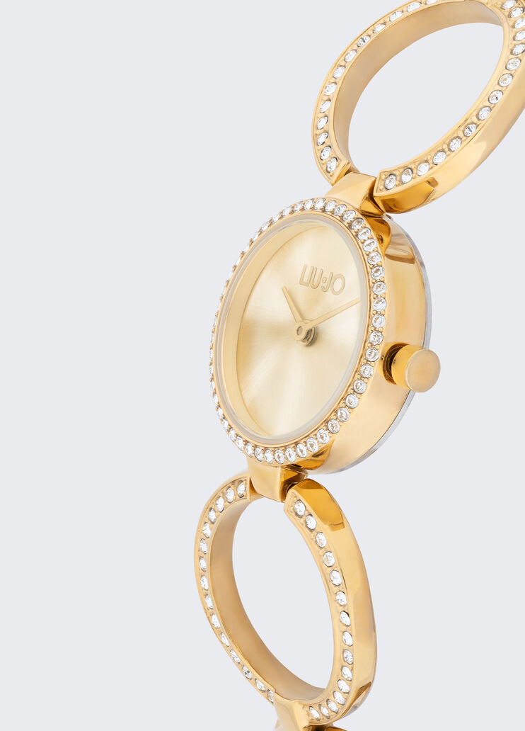 Watch with diamantés gold Liu Jo - large image number 2