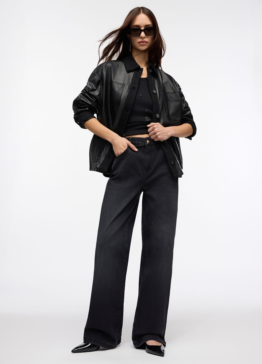 Куртка из ткани с полимерным покрытием черный Liu Jo - large image number 3