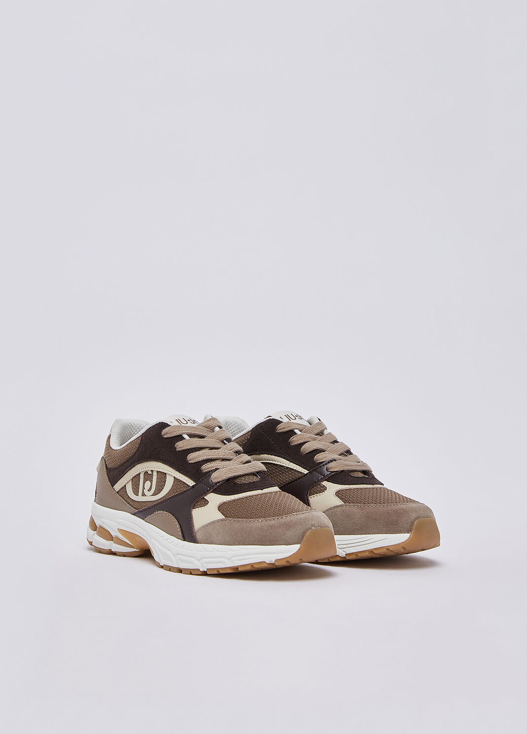 Sneakers in suede e mesh havana/moka Liu Jo - large image number 1