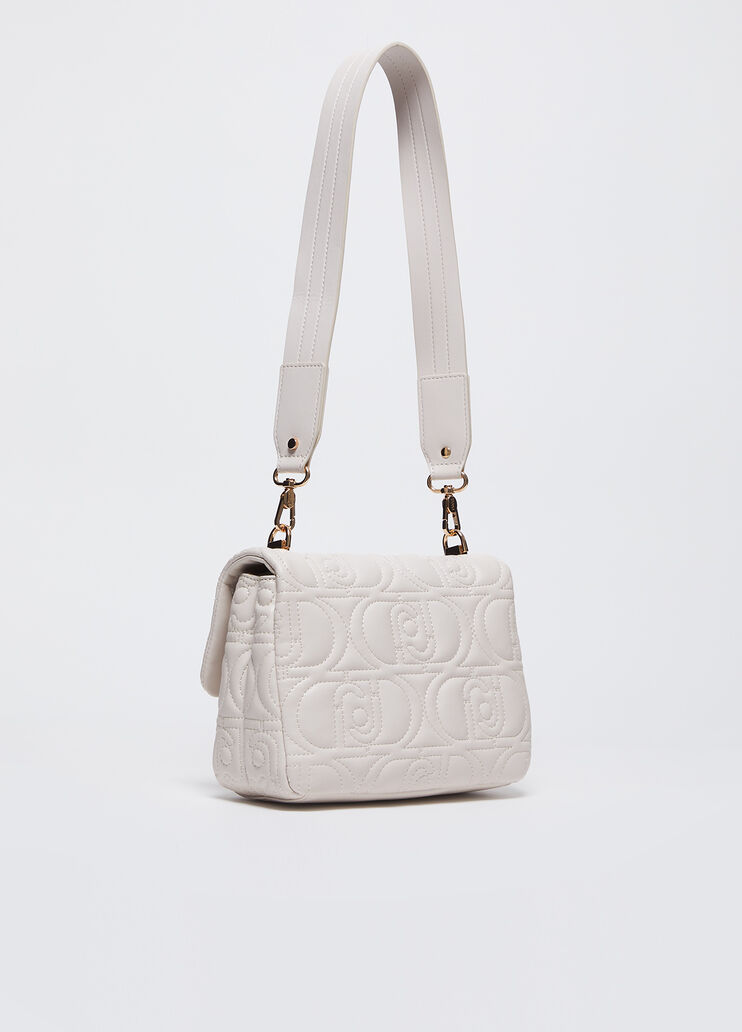 Borsa a tracolla media matelassé beige Liu Jo - large image number 1 Borsa a tracolla media matelassé beige Liu Jo - large image number 1