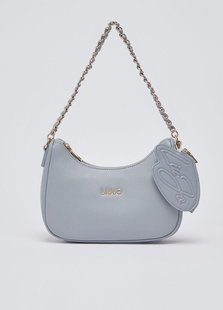 Borsa hobo piccola con portamonete azzurro Liu Jo - medium
