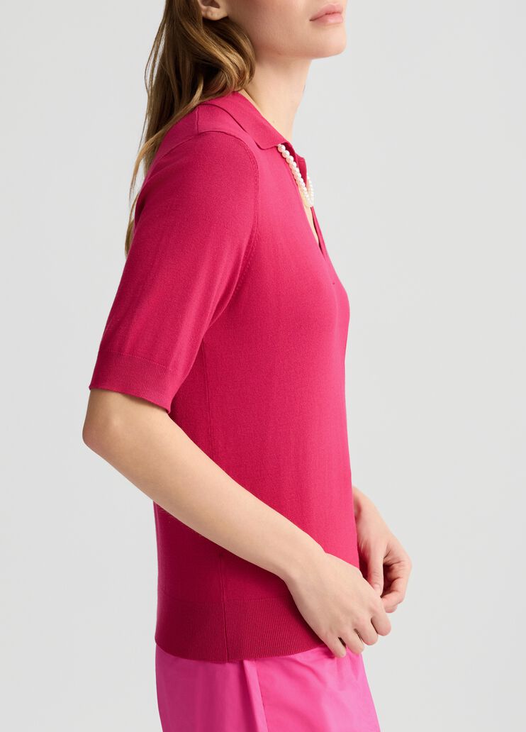 Top with necklace pink Liu Jo - large image number 3 Top with necklace pink Liu Jo - large image number 3