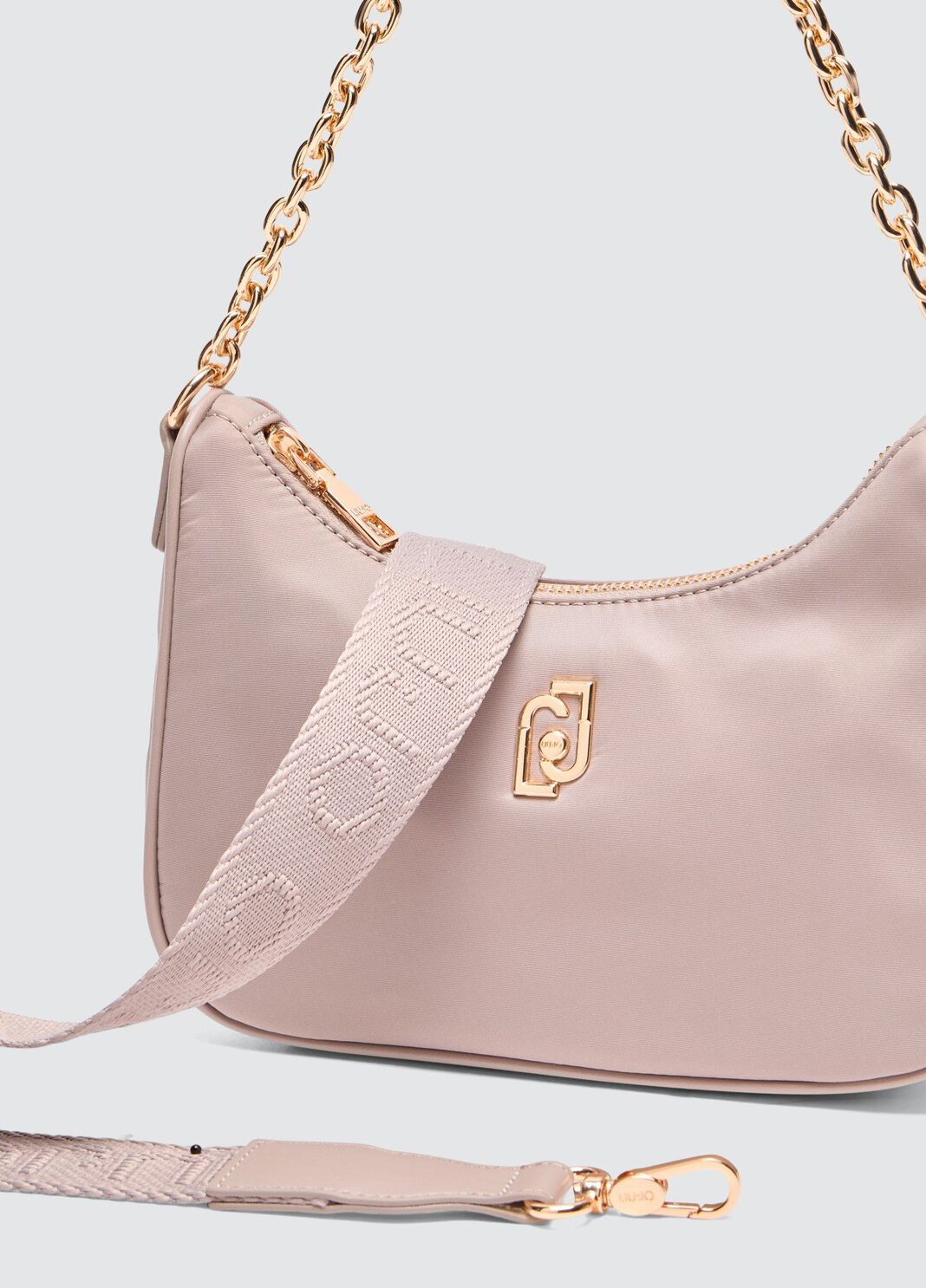 Small hobo bag with charm dove grey Liu Jo - large image number 9
