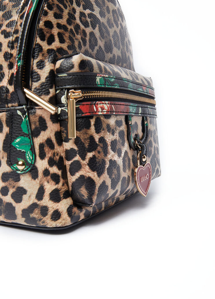 Sac à dos écoconçu petit format animalier et fleurs Liu Jo - large image number 3