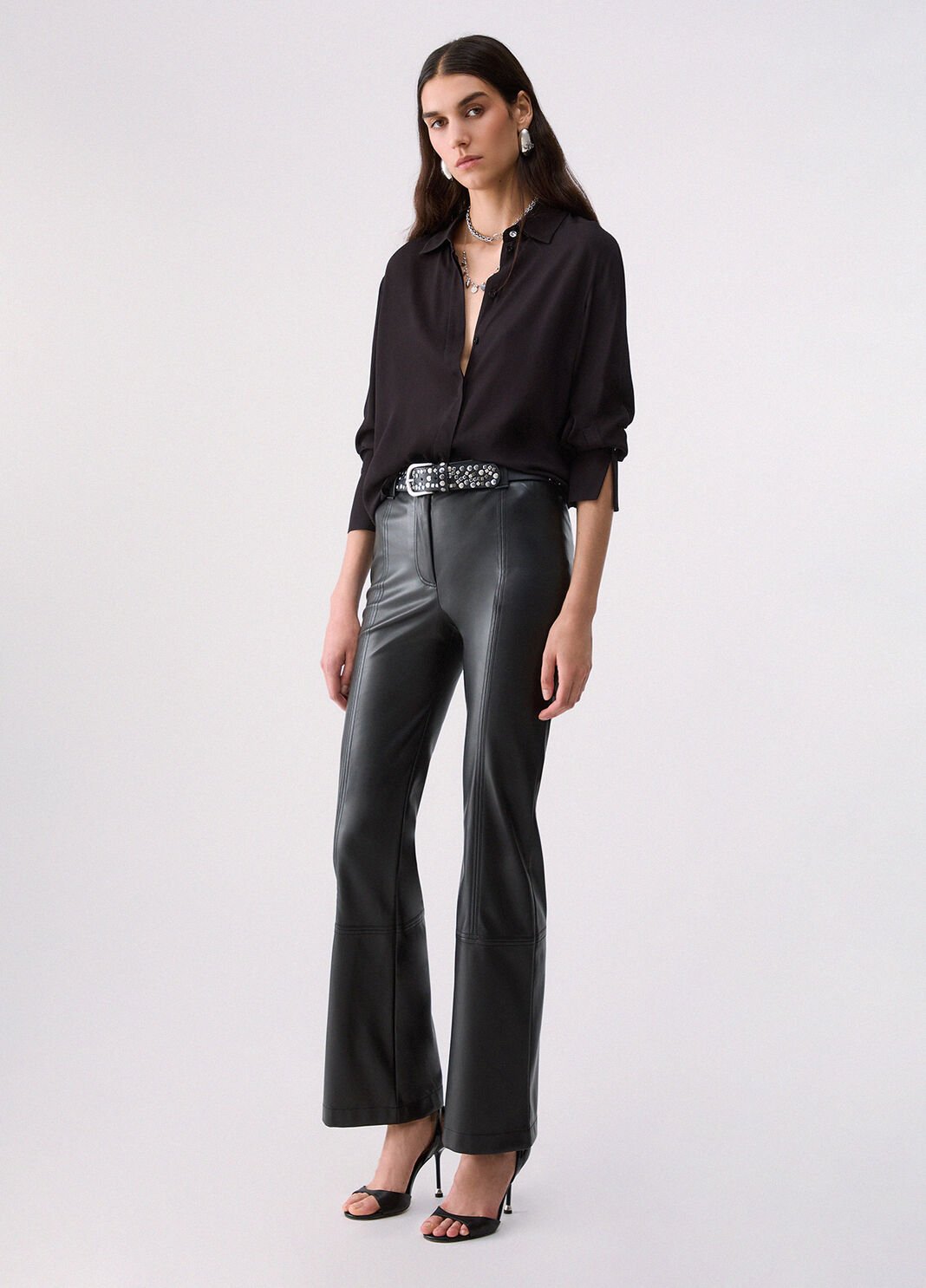 Crepe de Chine Shirt black Liu Jo - large image number 5