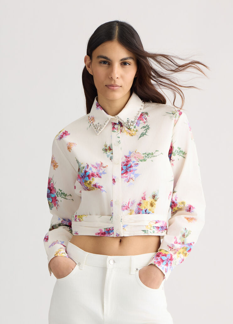 Floral shirt white with flowers Liu Jo - large image number 0 Floral shirt white with flowers Liu Jo - large image number 0