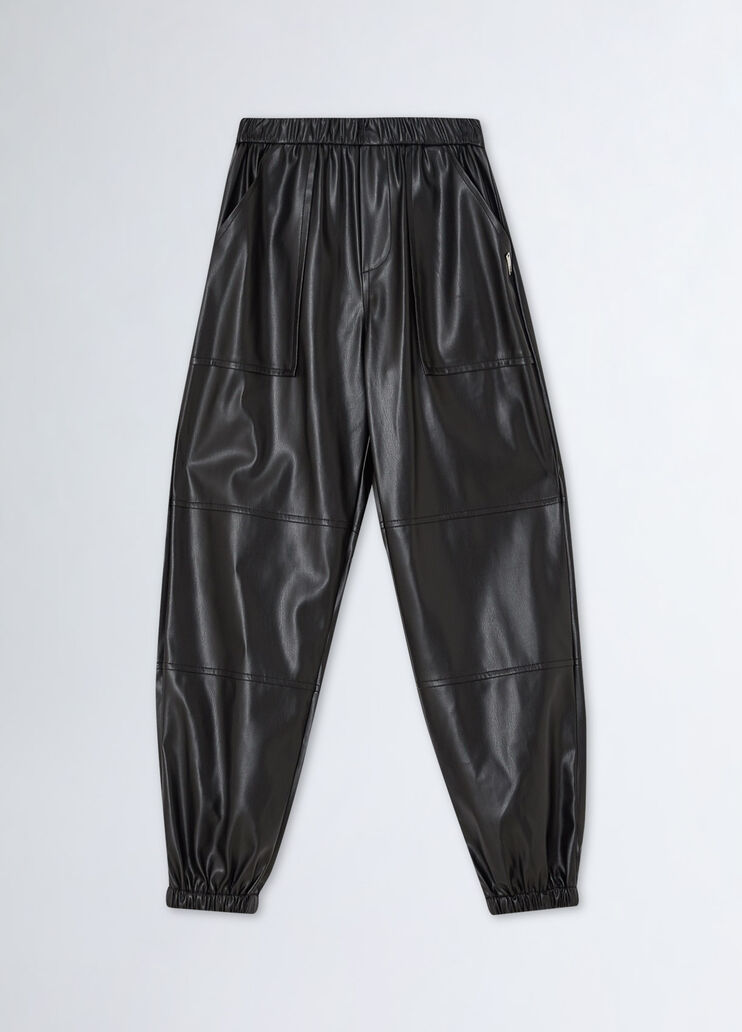 Jogginghose aus beschichtetem Gewebe schwarz Liu Jo - medium Jogginghose aus beschichtetem Gewebe schwarz Liu Jo - medium