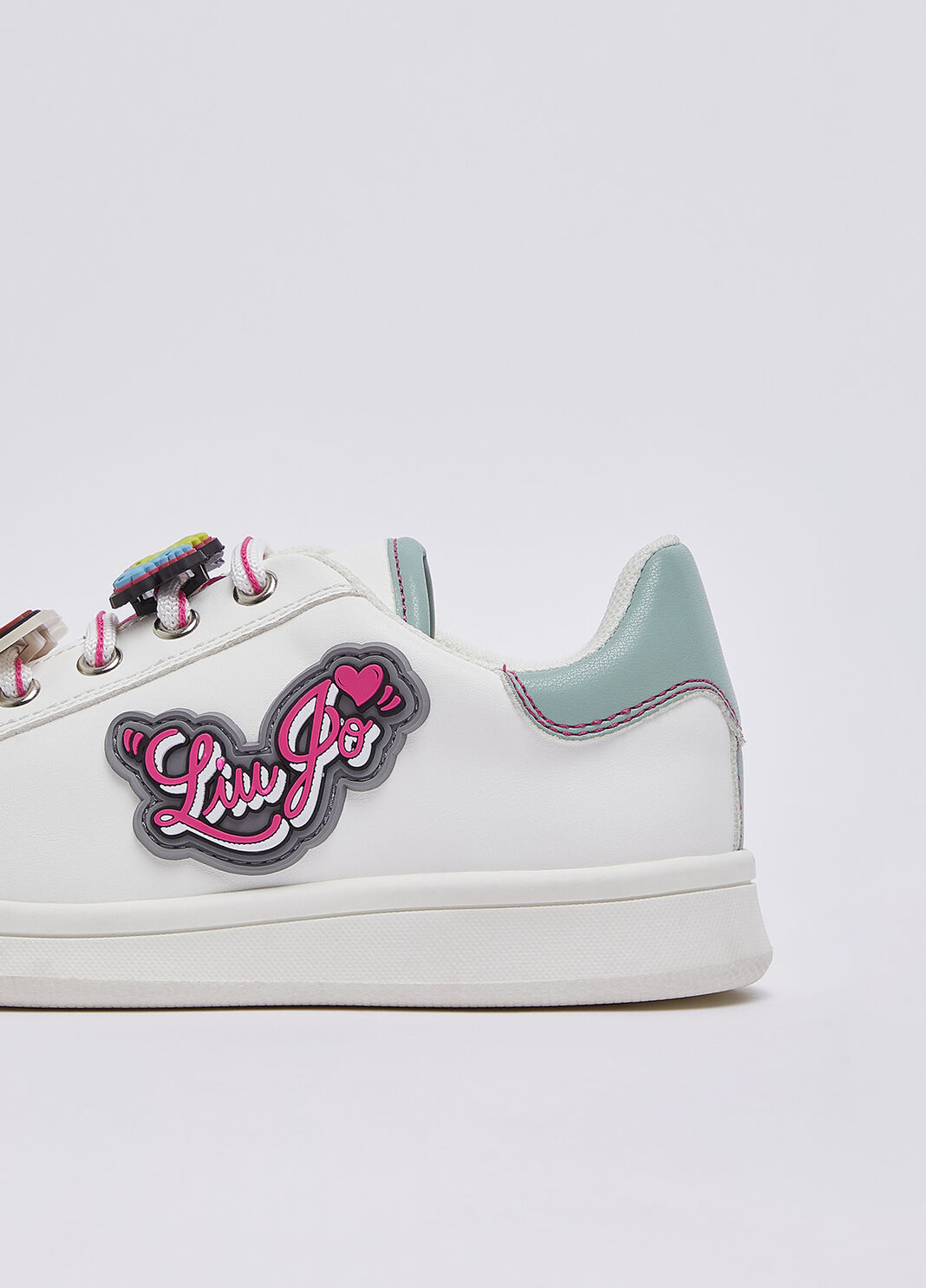 Sneakers with colorful patch white Liu Jo - large image number 4